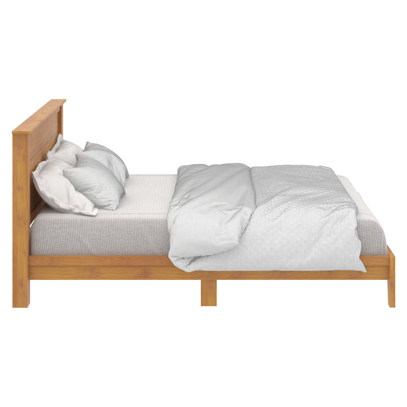 Orvas Platform Bed with Headboard, Orange, King