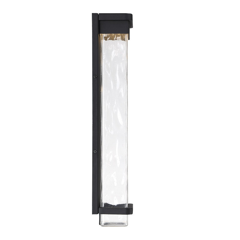 Vitrine LED Outdoor Flush Mount, Black, 21" H x 6.5" W x 4" D