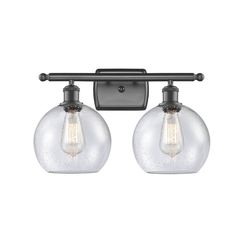 Éclairage pour salle de bain 2 lumières Cindi, DEL, Bronze huilé