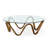 Augustina Tempered Glass Top Coffee Table