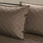 Ensemble de lit de jour 6 pièces - brun, diamant, rustique rustique, coussin de l 12 po x L 18 po