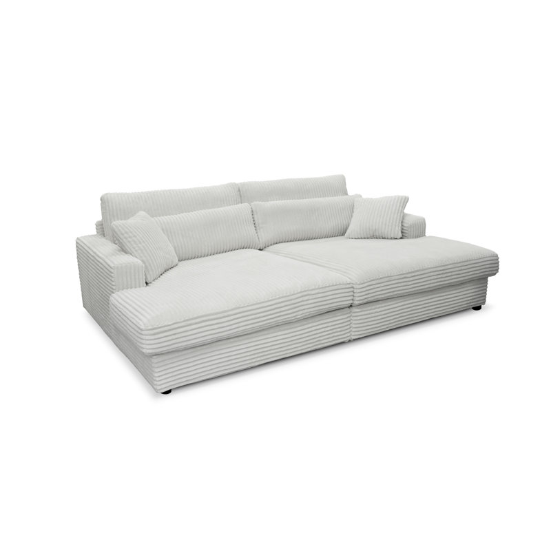 Rishabh Sleeper Sofa, White