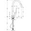 Citterio Pull Down Single Handle Kitchen Faucet-2909334