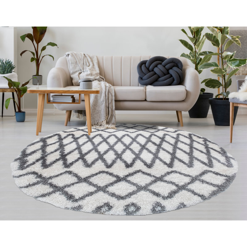 Blakeley Geometric Indoor Rug, Round 5'3"