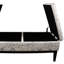 Banc de rangement de 19,5 po de hauteur avec rangement double et revêtement moderne, l 20,5 po