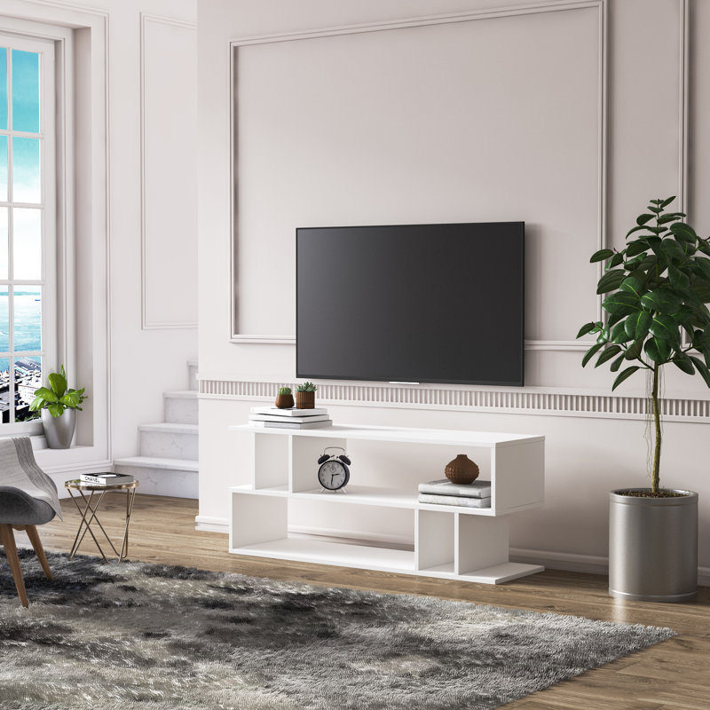Keteri Unfinished TV Stand for TVs up to 55", White