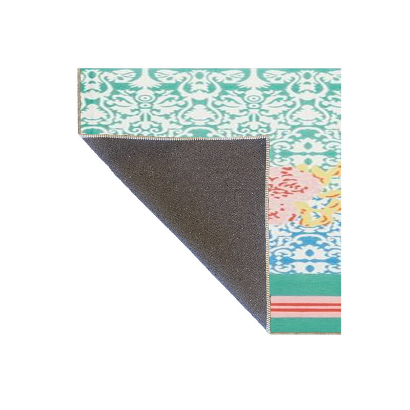 Tapis tissé à motif floral rétro Vintage, Sous-tapis rectangulaire de 3 pi 3 po x 4 pi 11 po