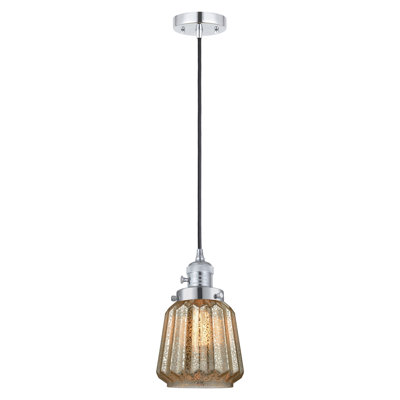Franklin Restoration - Kushtrim - Mini luminaire suspendu à cordon de 7 po - Interrupteur marche / arrêt - Ampoule non incluse 