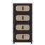 Armoire de rangement latérale en plastique de 20 po de style American Retro