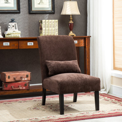 Fauteuil d'appoint sans accoudoirs avec coussin Pisano
