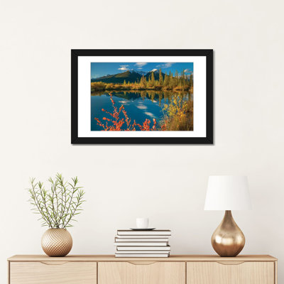 «Peaks, Sundance Range, Vermilion Lakes, Banff National Park, Alberta, Canada I», reproduction de photo sur toile