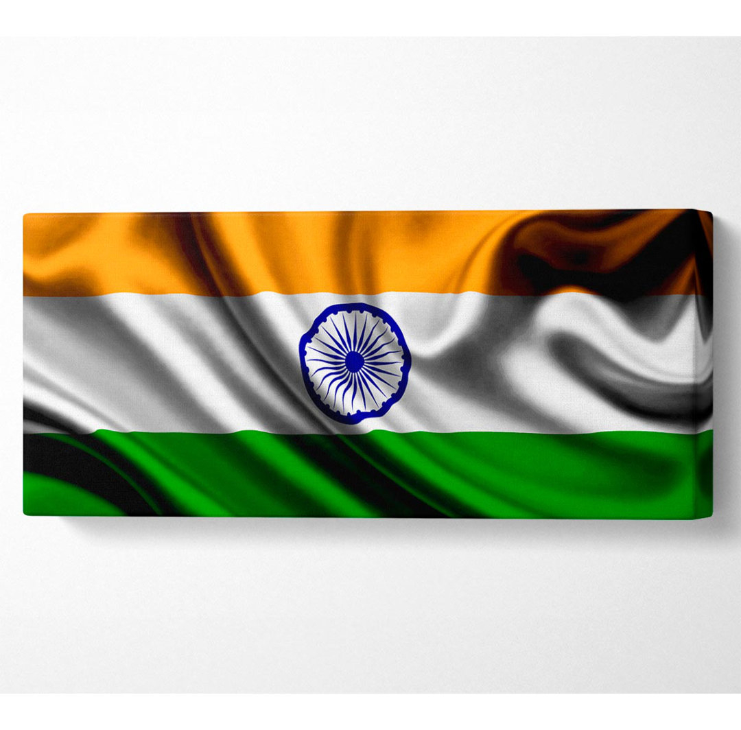 Indische Flagge Panoramaleinwand