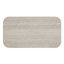 Table basse rectangulaire minimaliste moderne d'aspect marbre avec pieds arqués - Montage facile - 140 cm L x 75 cm P x 40 cm H