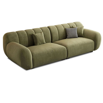 Coussin modulaire en polyester vert