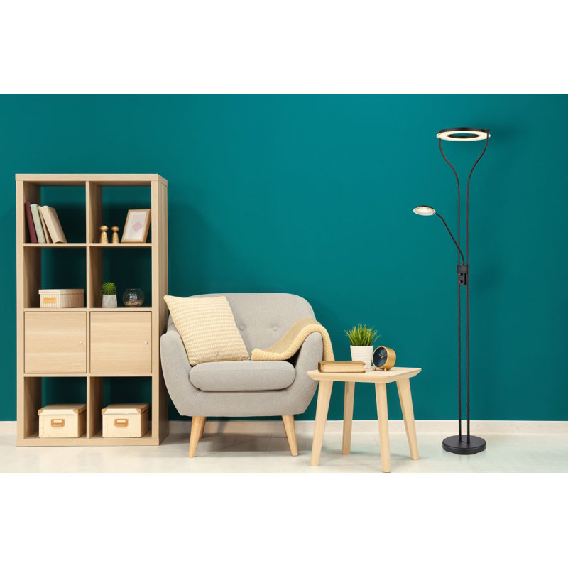 194 Cm Ebro Floor Lamp, Black