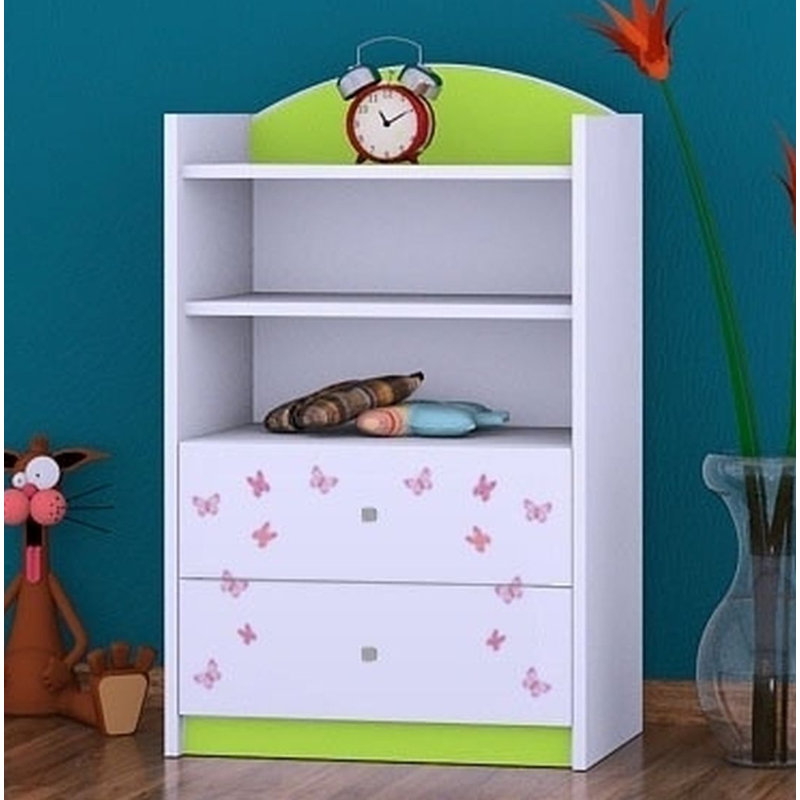 Sylvia 96cm H X 60cm W Kids Cube, Green