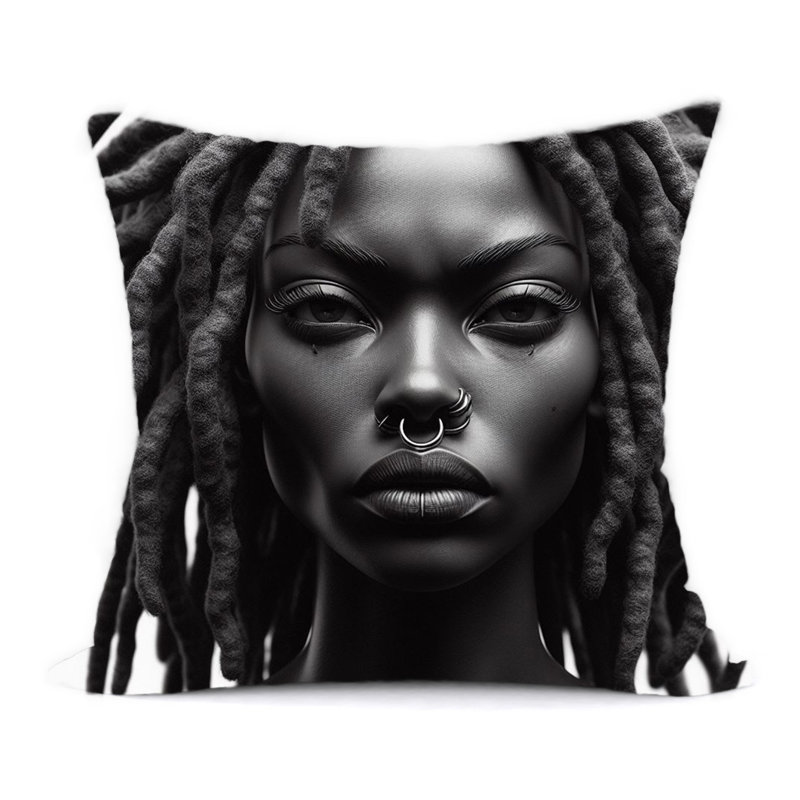 Abstract Square Reversible Throw Pillow