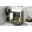 Armoire de salle de bain de 20 pouces avec lavabo en céramique et petit espace intérieur compact - moderne pour salle de bain