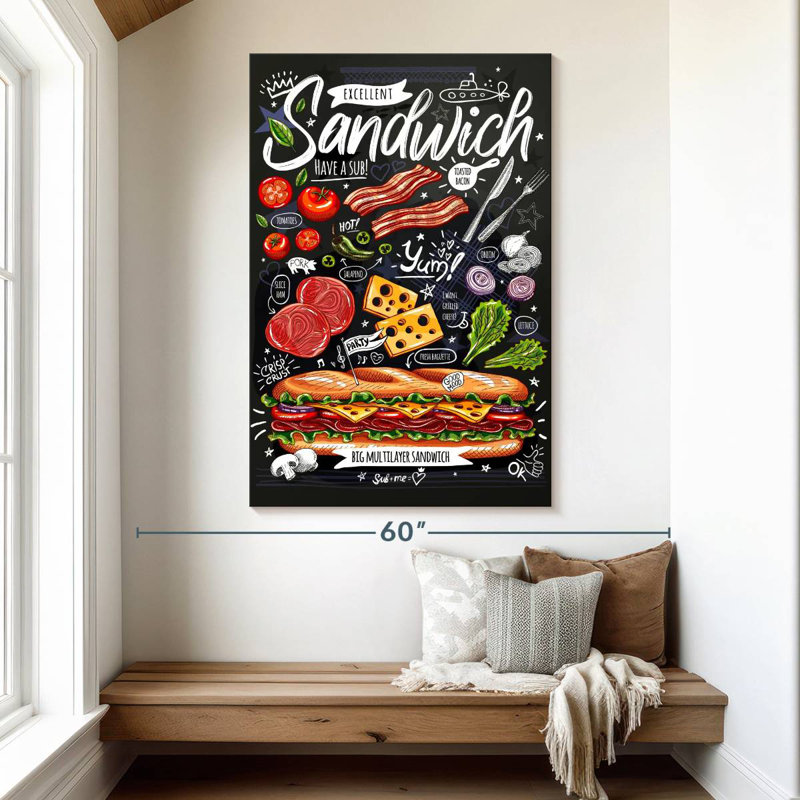 Yarlin Sandwich Poster, 51" H x 34" W