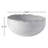 13" White Ceramic Torn Edge Round Centerpiece Bowl