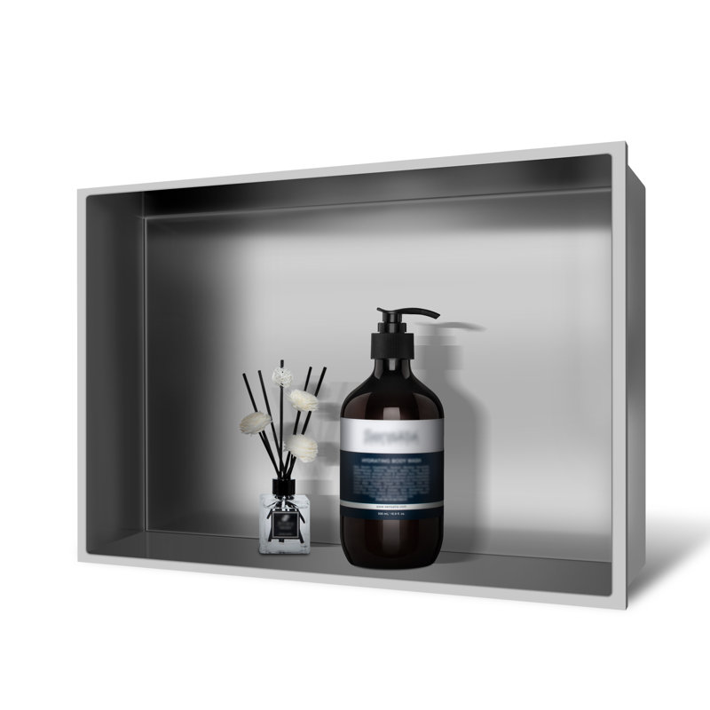 D Shampoo - Soap Standard Double Niche, Brushed Nickel