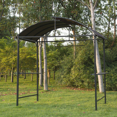 Blandy Gazebo Marquee Canopy Awning Shelter Garden Patio BBQ Tent Grill Black