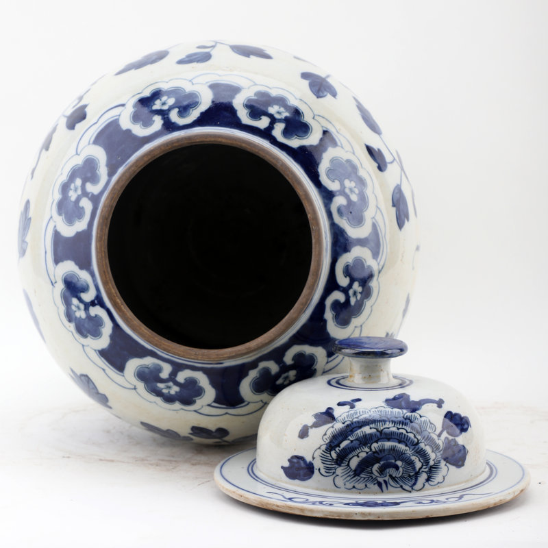 Handmade Porcelain China Ginger Jar