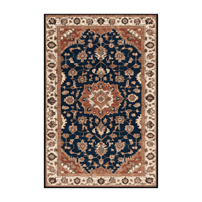 Machine Washable Persian Brown Area Rug