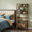 Stable 4 Tier Bamboo Plant Display Rack With Raised Anti Fall Guardrails Space Saving