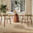 Kitchen Dining Table Set With Lazy Susan Turntable Farmhouse Round Pedestal (1 Table 4 Chairs, 1 Table 6 Chairs)-1350719075-1372163325-1372163326