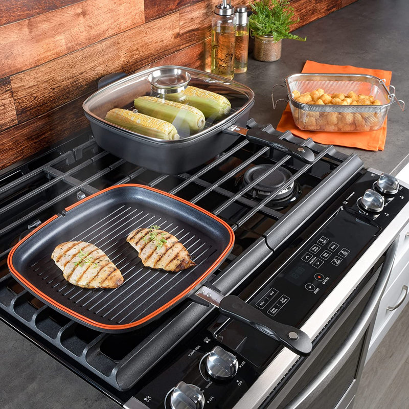 30" Deluxe Black Nonstick Multi-Function Cookware Set