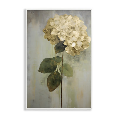 Simple hortensia noir patiné, estampe numérique par Petals Prints Design