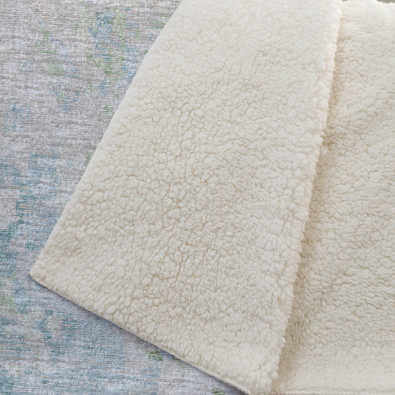 Addison Machine Washable Sherpa Soft Abstract Throw Blanket, Green
