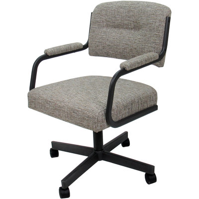 Chaise avec accoudoirs en métal Lanja Makena