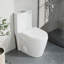 Toilette une pièce, 1,1 / 1,60 GPF écoénergétique, double chasse allongée, hauteur confort, fixation au sol, toilette standard avec siège à fermeture douce inclus-130060075
