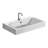 WS Bath Collections Cento 17.3'' Glossy White Porcelain Rectangular Bathroom Sink with Overflow