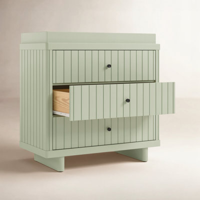 Kyoto Wood 3-Drawer Dresser with Topper
