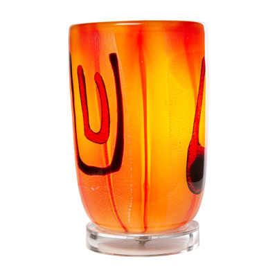 Viscossia Hand Blown Art Glass Accent Lamp