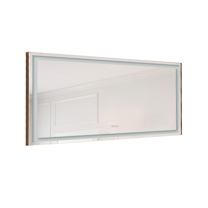 Aluminum Rectangle Wall Mirror, 36" x 72"