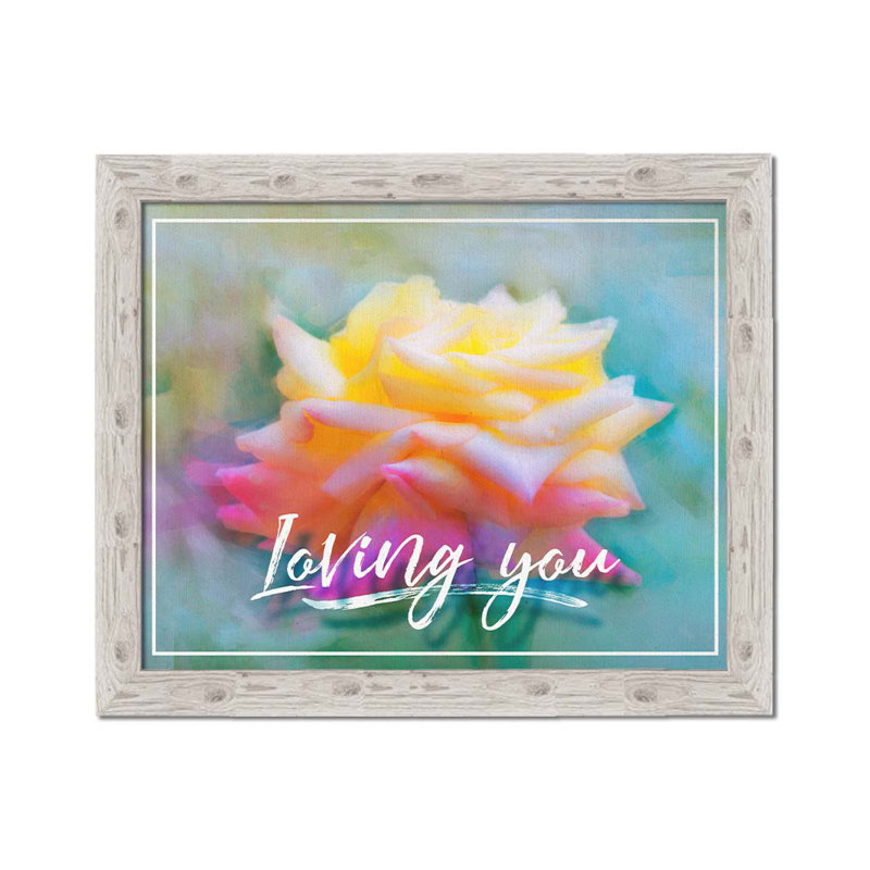 «L Love You» par Hal Halli. Impression sur papier - Montée et encadrée, H 36 po x l 44 po