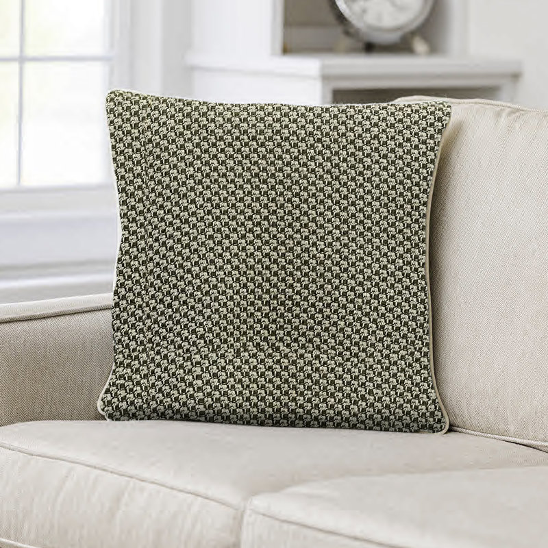 Coussin tissé, Nouveauté verte