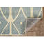 Tapis géométrique beige / bleu-1588846248