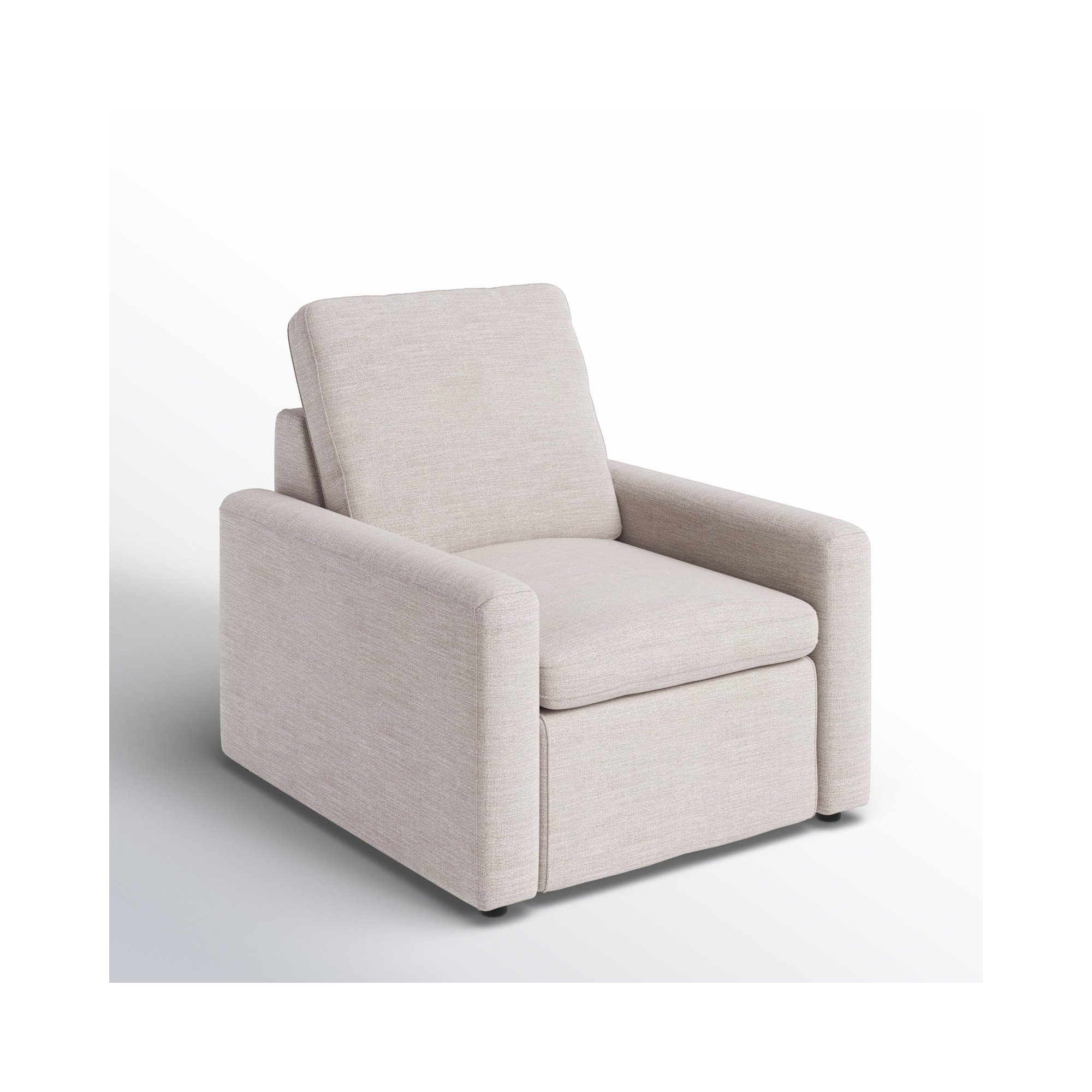 Kenne Recliner, Laken Stone, Polyester Blend