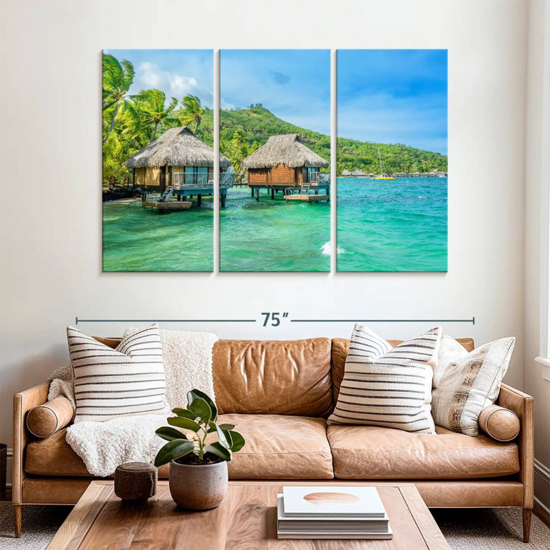 Gillard Bora Bora Beach House, 42" H x 65" W