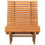  Ensemble de 2 chaises longues de jardin inclinables en bois d'acacia