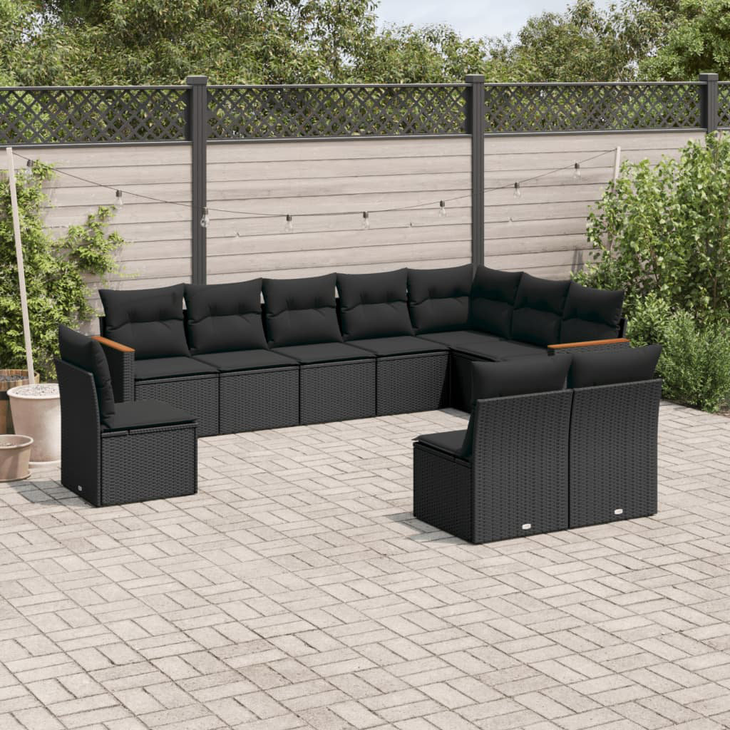 Lounge-Set Anirvin aus Rattan mit Polster