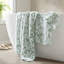 Ensemble de serviettes en jacquard floral 100% coton 550 g / m² vert sauge Skyler-124199597