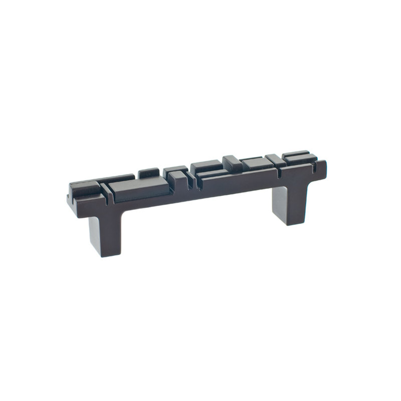 Offset 3 3/4" Center to Center Bar Pull, Oil Rubbed Bronze
