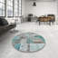 Tapis bleu/gris contemporain-553721640