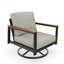 Ensemble de chaise berçante pivotante pour l'extérieur